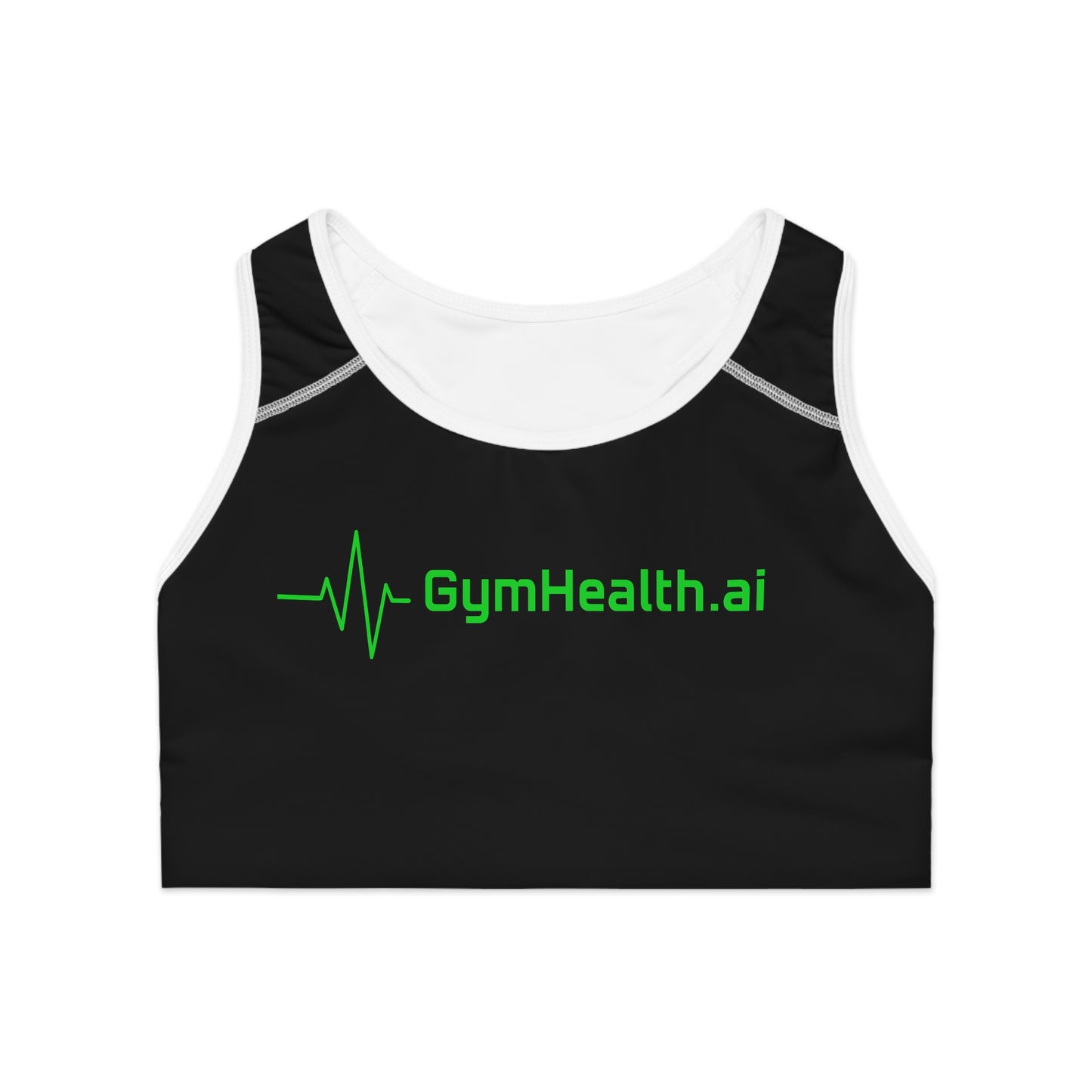 Women's Sports Bra - Gym Clothes by GymHealth.ai (Made in USA)