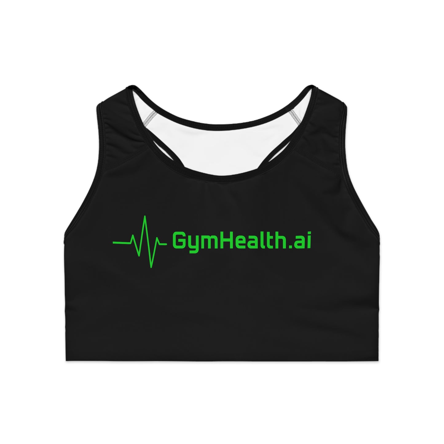 Women's Sports Bra - Gym Clothes by GymHealth.ai (Made in USA)