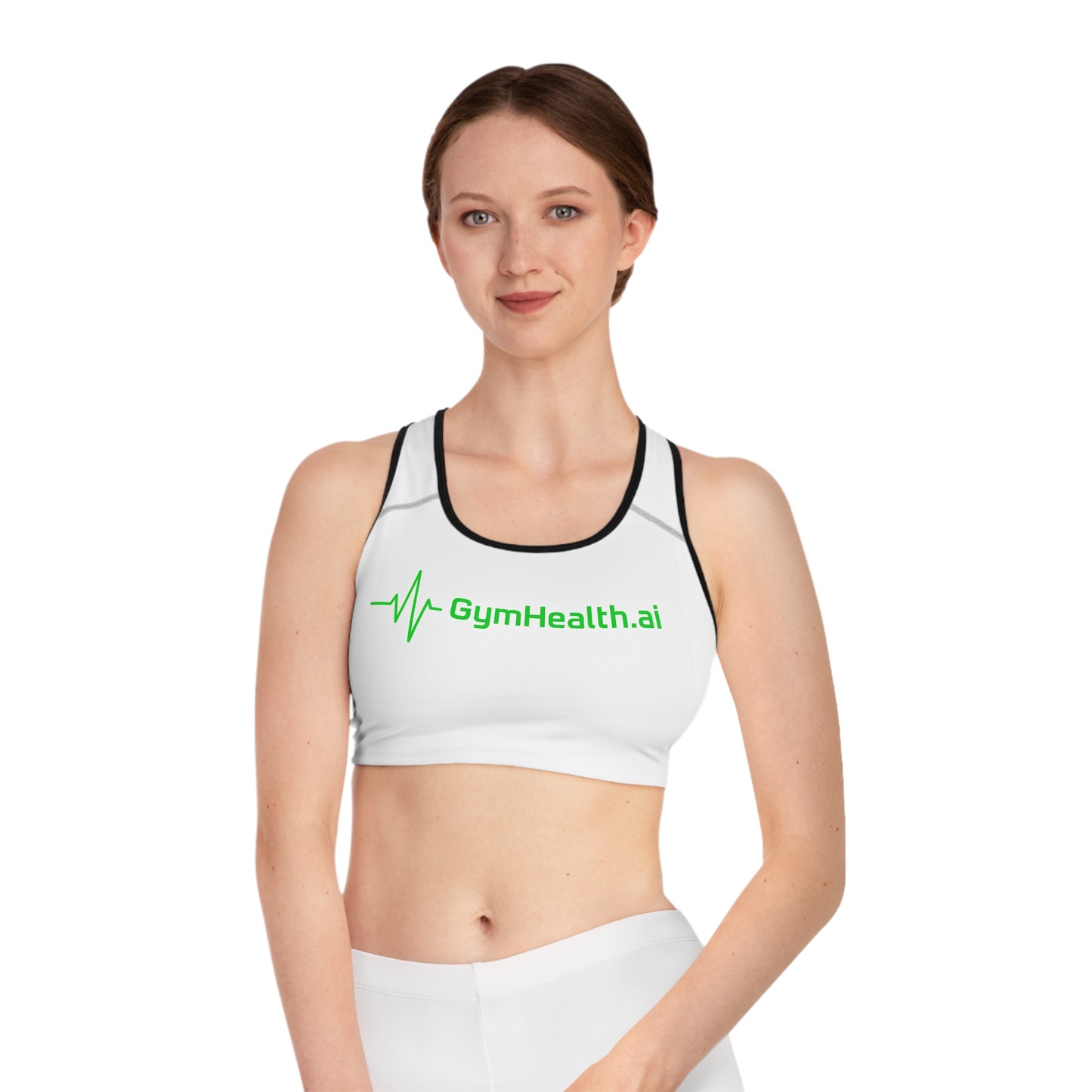 Women's Sports Bra - Gym Clothes by GymHealth.ai (Made in USA)